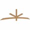 Ekena Millwork Alberta Smooth Timber Gable Bracket, Western Red Cedar, 108"W x 27"H x 1 1/2"D x 3 1/2"F, 6/12 Pitch GBW108X27X0204ALB00SWR - alternate 4